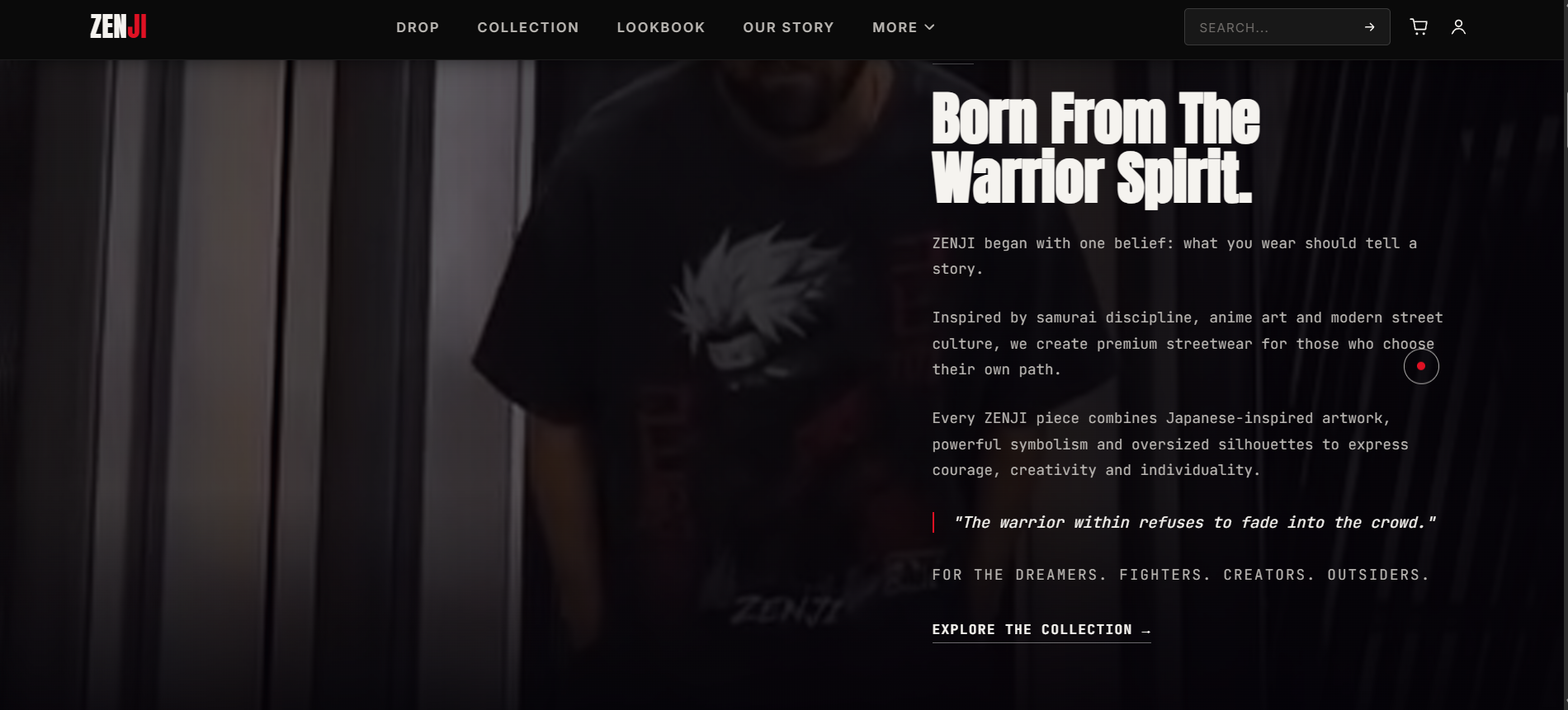 Zenji our story page
